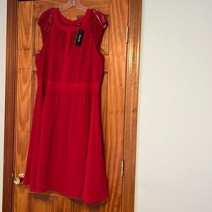NWT City Chic Dark Romance Dress in Ruby Size L (20)